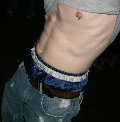 toned smooth abs on shirtless boy