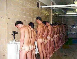 boys pissing in toilet